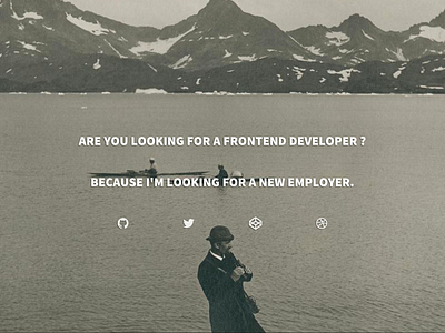 Are you looking for a frontend developer ?