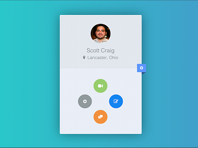 Contact Card [Coded version] card codepen contact css css3 jquery profile rebound user