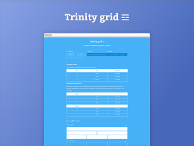 Trinity grid ☲ developement front frontend grid grid system trinity ui uidesign ux uxdesign webdesign