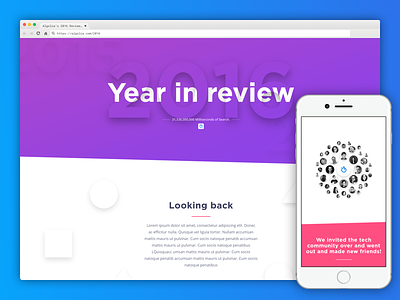 Algolia's 2016 year review algolia design review ui ux webdesign year review