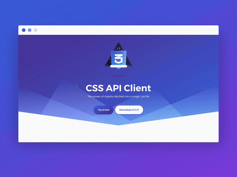 Algolia CSS API client