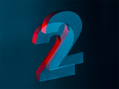 Seeing double 36days-2 36daysoftype 36daysoftype05 fourplus numbers paperart papercraft photography set design studio art typography