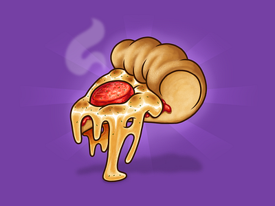 Lil’ Pizza cheese color cute design food graphic design icon design icons illustration logos pizza purple