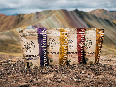 Superfoods Peruvian branding graphic design pack packagin superfoods