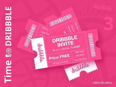 Dribbble Invite design dribbble graphic design illustration invite