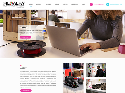 3D Filaments Website [Proposal] 3d print design e commerce prestashop web