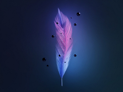 Feather 3d 3d art abstract art blender3d cgi concept design feather geometry graphic design illustration