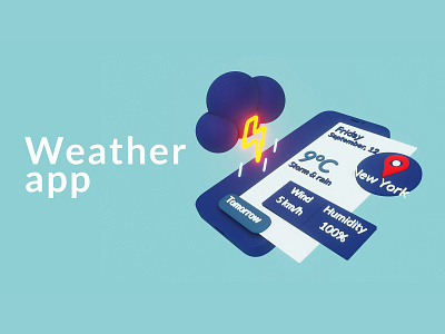 Weather App in 3d