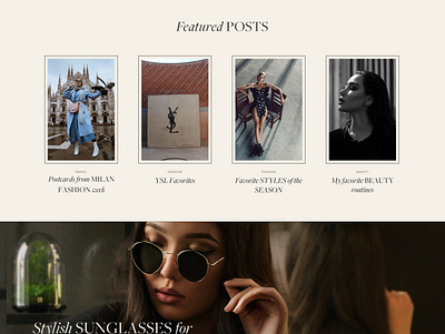 Style Maven Home Page Snippet blog design fashion minimal ui web