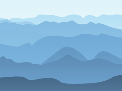 Blue Ridge #2 blue illustration landscape mountains north carolina