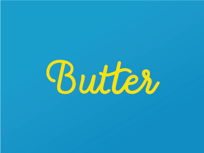 Butter Logo app branding logo start up