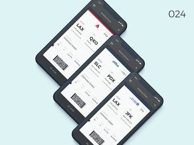 Daily UI Challenge - Day 24 024 airline airport app boarding boarding pass branding daily ui dailyui design flat iphone 10 ui ux