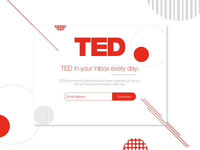 Daily UI Challenge - Day 26 026 branding daily ui dailyui design flat subscribe subscribe form ted ui ux website