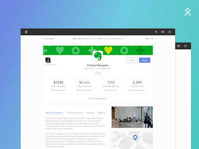 Daily UI Challenge - Day 50 app branding daily ui dailyui design evernote glassdoor job app job application job board linkedin logo ui ux web