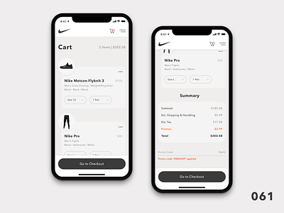 Daily UI Challenge - Day 61 app branding daily ui dailyui design discount ecommerce flat iphone iphone x nike promo promotion promotional ui ux