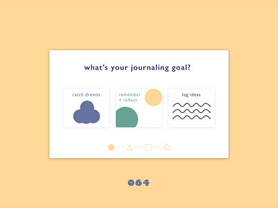 Daily UI Challenge - Day 64 064 branding daily ui dailyui design flat journal onboarding pattern patterns shapes ui ux website