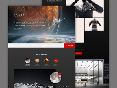 #SPACEDchallenge Landing Page branding ui web design