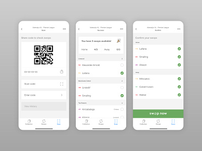 Swops - Trading card app