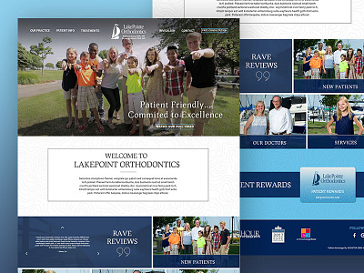 LakePointe Landing Page Design homepage interface ui visual design web web design website
