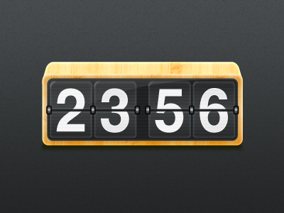 Flip Clock clock realistic simple