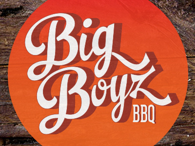 Big Boyz BBQ logo bbq hand drawn identity design illustration logo pop up southern type logo