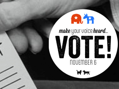 Mac & Stanley want you to VOTE! design election icon mac stanley co. masthead november 6 vote