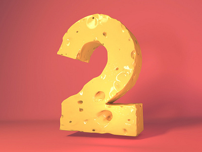 Cheese Dribbble Invite 3d butter c4d cheese dribbble invitations invite two yellow