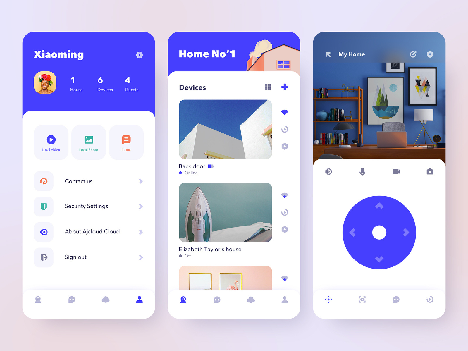 Wansview Cloud Smart Home app by Xiaoming Phan for Nice100Team on Dribbble