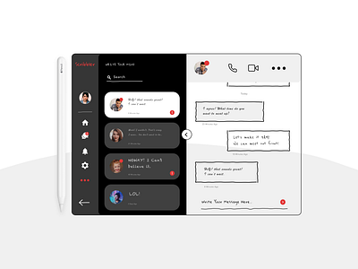 Direct Messaging UI - Scribbler