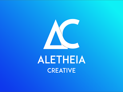 Rebrand Idea for Aletheia Creative branding clean delta design flat gradient icon identity illustration illustrator logo minimal rebrand rebranding