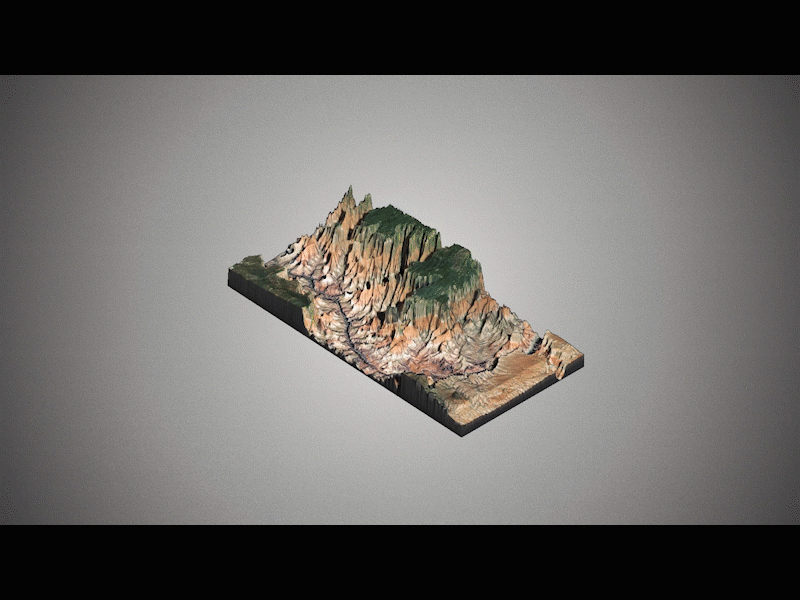 3D Google Map Section Animation by Matthew Weits on Dribbble