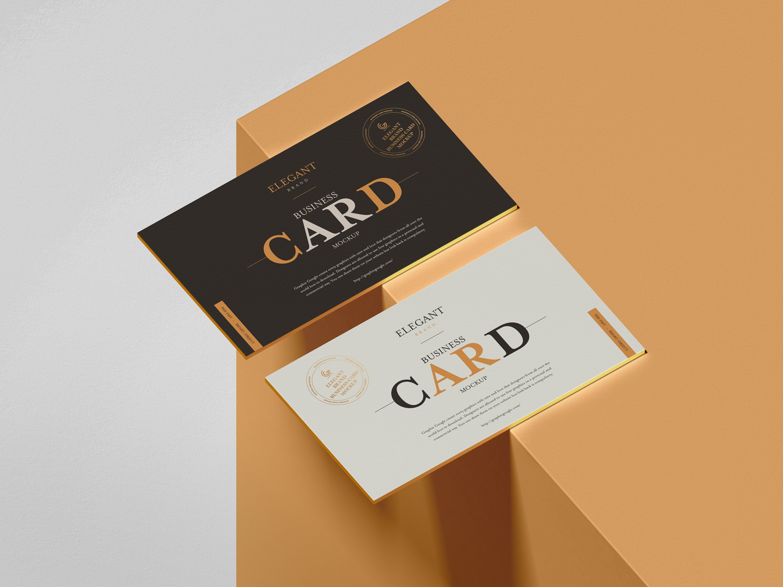 Free Elegant Brand Business Card Mockup By Graphic Google On Dribbble