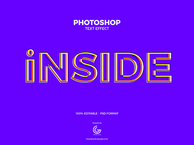 Free Inside Photoshop Text Effect