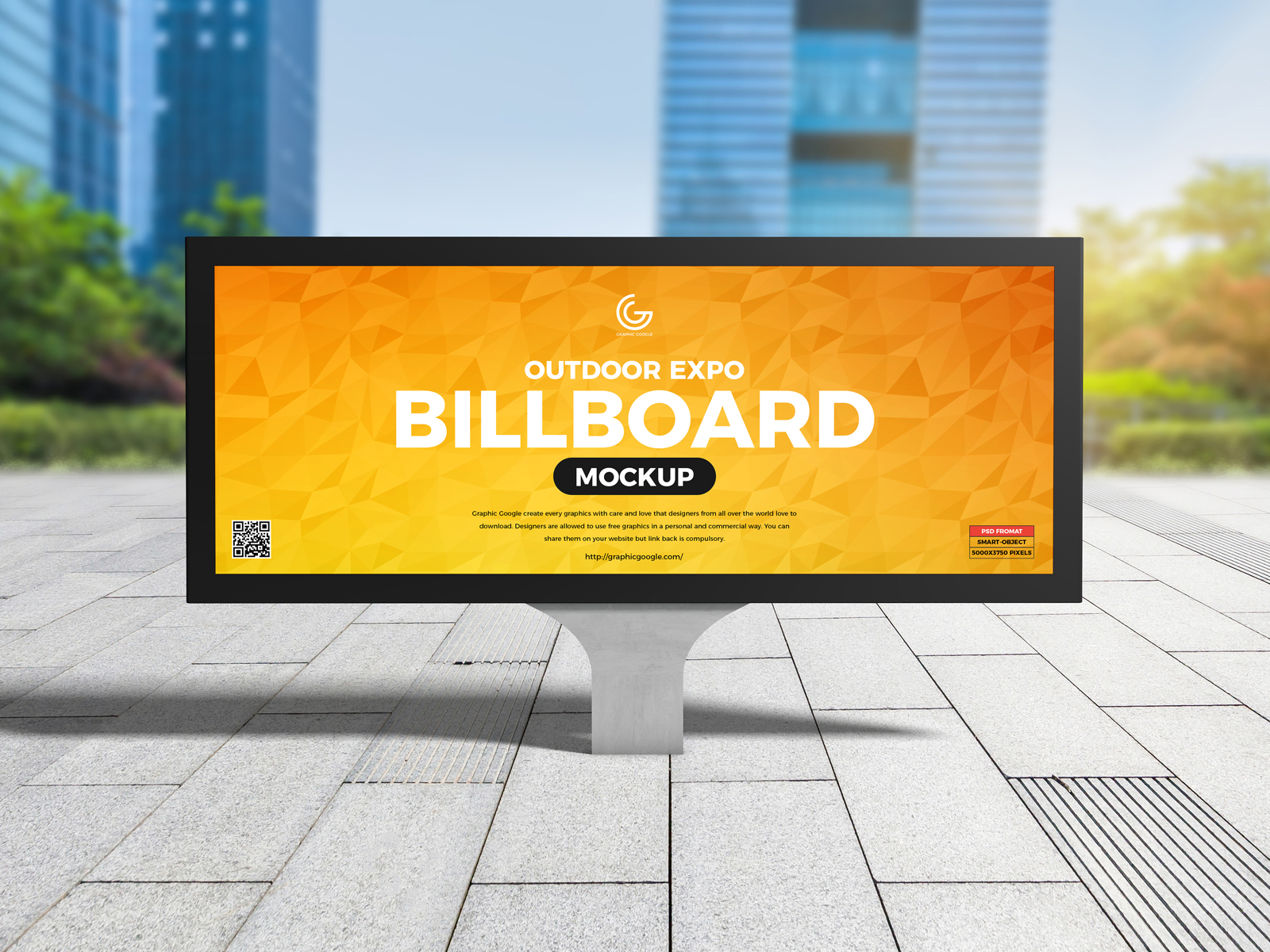 Download Free Outdoor Advertising Billboard Mockup by Graphic ...