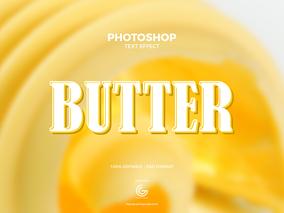 Free Butter Photoshop Text Effect