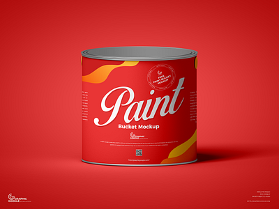 Download Free Paint Bucket Mockup By Graphic Google On Dribbble