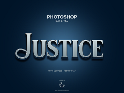 Free Justice Photoshop Text Effect