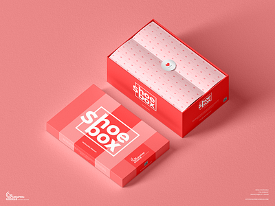 Free Shoe Box Mockup