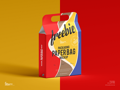 Free Paper Bag Mockup box mockup branding download free free mockup freebie identity logo mock up mockup mockup free mockup psd mockups packaging packaging mockup paper bag mockup print psd stationery template