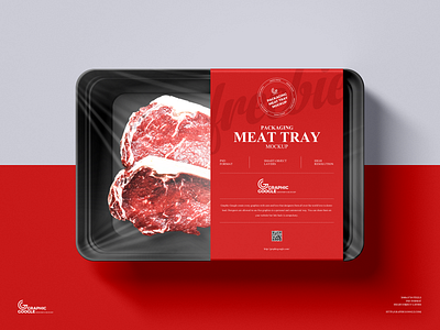 Download Free Meat Tray Mockup By Graphic Google On Dribbble