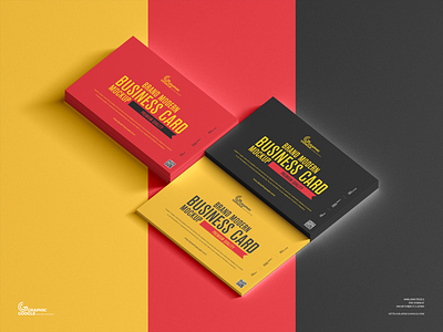 Free Modern Business Card Mockup business card