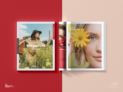 Free Premium Magazine Mockup magazine mockup