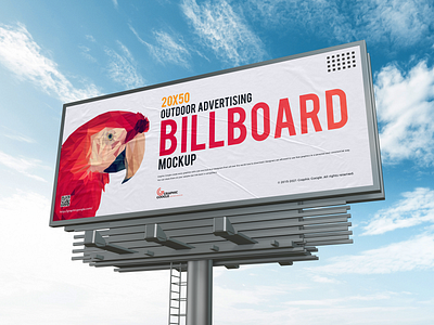 Free 20x50 Billboard Mockup by Graphic Google on Dribbble