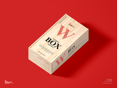 Free Wooden Box Mockup packaging mockup