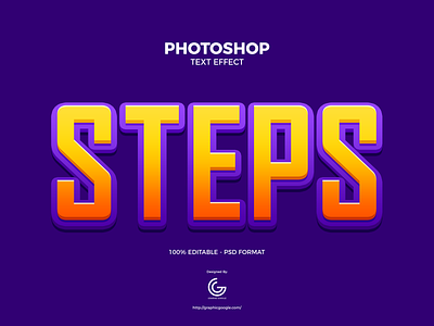 Free Steps Photoshop Text Effect calligraphy creative design download effect font fonts free free font freebie freebies graphics lettering photoshop photoshop text effect psd text text effect typography