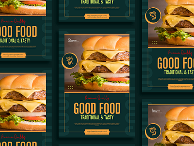 Free Premium Food Flyer download flyer flyer design flyer template food food flyer free freebies print design psd template templates