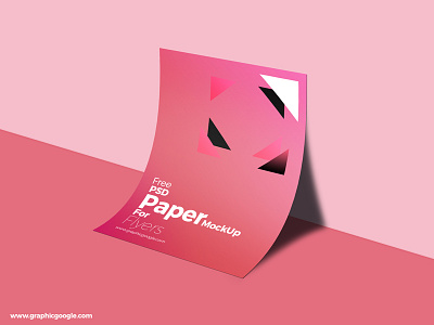 Free PSD A4 Paper Mock-Up For Flyers