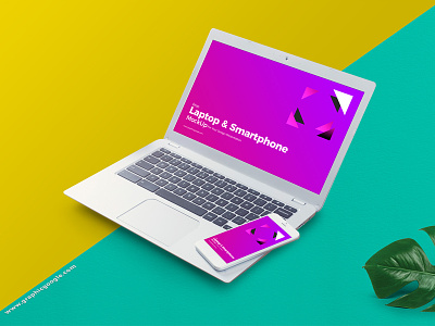 Free Laptop & Smart Phone Mockup For Your Design Presentation free free mockup freebies mockup