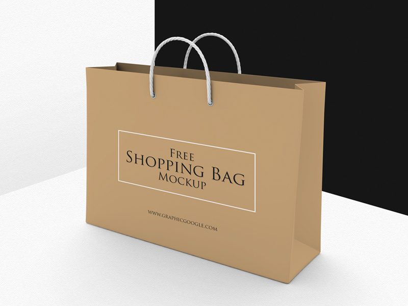 Download Free Shopping Bag Mockup PSD Template by Graphic Google on ...