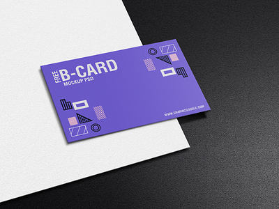 Free Texture Business Card Mockup PSD
